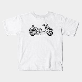 Helix CN250 Motorcycle Sketch Art Kids T-Shirt